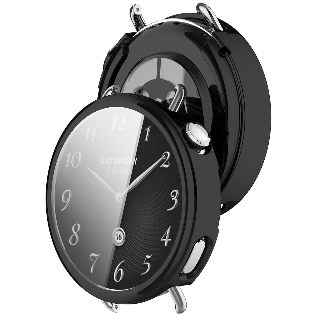 Front oraz przód etui Bizon Case Watch Felipe dla Xiaomi Watch S4 41 mm